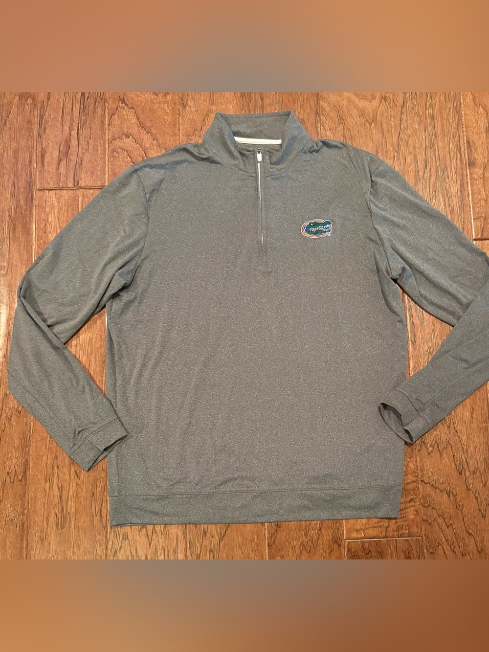 Johnnie O Florida Gators 1/4 Zip Pullover Gray Size Medium